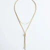 Lariat-halskjede med knutevirkel Lariat-halskjede med knutevirkel
