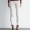 Leggings i pointelle-strikk