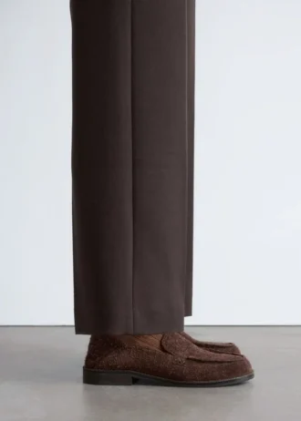Loafers med myk hæl