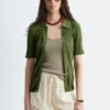 Mini-shorts med jacquardpanel i blonder