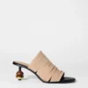 Mules med perledekor