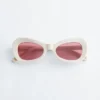 Ovale solbriller i cat-eye-stil Ovale solbriller i cat-eye-stil