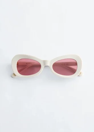 Ovale solbriller i cat-eye-stil