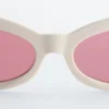Ovale solbriller i cat-eye-stil Ovale solbriller i cat-eye-stil