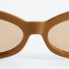Ovale solbriller i cat-eye-stil Ovale solbriller i cat-eye-stil