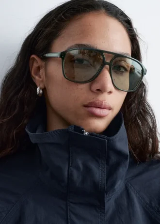 Oversized Aviator-solbriller
