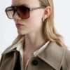 Oversized Aviator-solbriller Oversized Aviator-solbriller