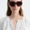 Oversized bluse med puffermmer