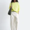 Oversized bomulls-jersey-genser
