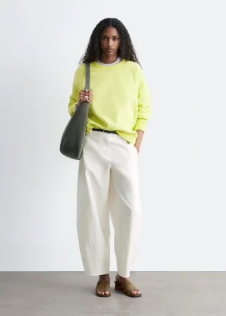 Oversized bomulls-jersey-genser