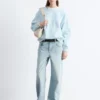 Oversized bomulls-jersey-genser