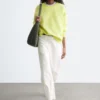 Oversized bomulls-jersey-genser