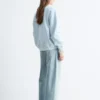 Oversized bomulls-jersey-genser