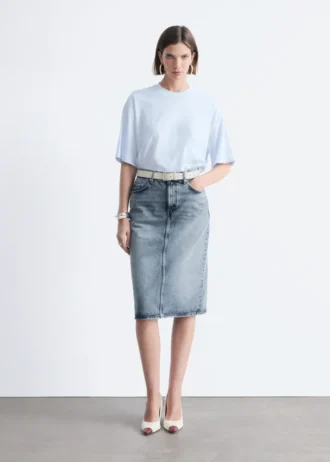 Oversized bomulls-T-skjorte Oversized bomulls-T-skjorte