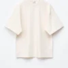 Oversized bomulls-T-skjorte