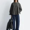 Oversized bomullsskjorte