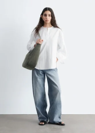 Oversized bomullsskjorte