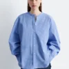 Oversized bomullsskjorte