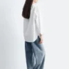 Oversized bomullsskjorte