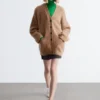 Oversized cardigan i mohairblanding Oversized cardigan i mohairblanding