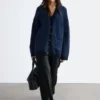 Oversized cardigan i mohairblanding