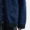 Oversized cardigan i mohairblanding