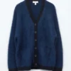 Oversized cardigan i mohairblanding