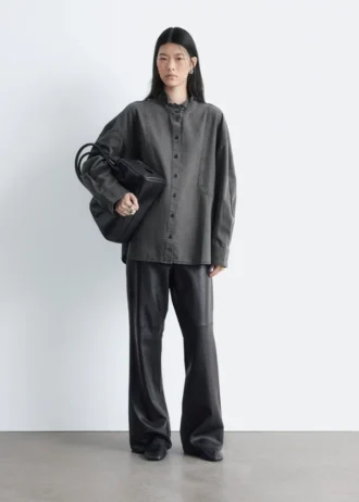 Oversized denimbluse