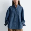Oversized denimbluse Oversized denimbluse