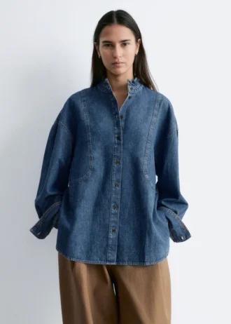 Oversized denimbluse