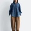Oversized denimbluse Oversized denimbluse