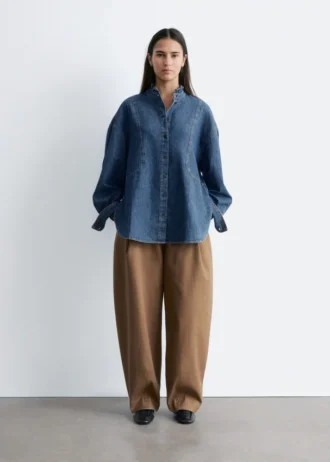 Oversized denimbluse