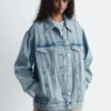 Oversized denimjakke