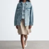 Oversized denimjakke