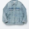 Oversized denimjakke