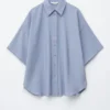 Oversized skjorte med kvartlange ermer Oversized skjorte med kvartlange ermer