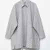 Oversized skjorte-minikjole