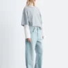 Oversized stripete bomulls-T-skjorte