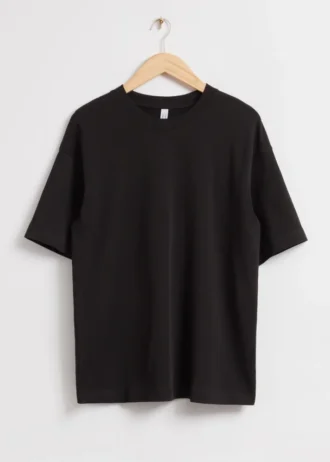 Oversized T-skjorte i bomullsjersey Oversized T-skjorte i bomullsjersey