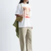 Oversized T-skjorte med trykk