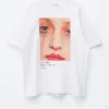 Oversized T-skjorte med trykk