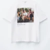 Oversized T-skjorte med trykk