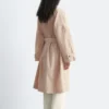 Oversized trenchcoat med nålestriper Oversized trenchcoat med nålestriper