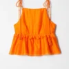 Peplum-Frill Strap Top Peplum-Frill Strap Top