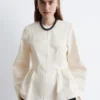 Peplum-top i bomull