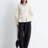 Peplum-top i bomull