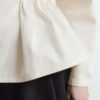 Peplum-top i bomull