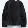 Peplum-top i bomull