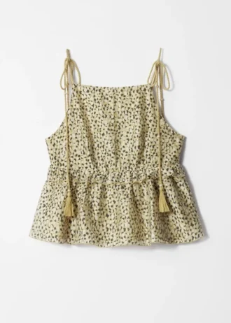 Peplum-top med volanger Peplum-top med volanger