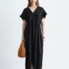 Plissert Dolman-Midikjole Plissert Dolman-Midikjole